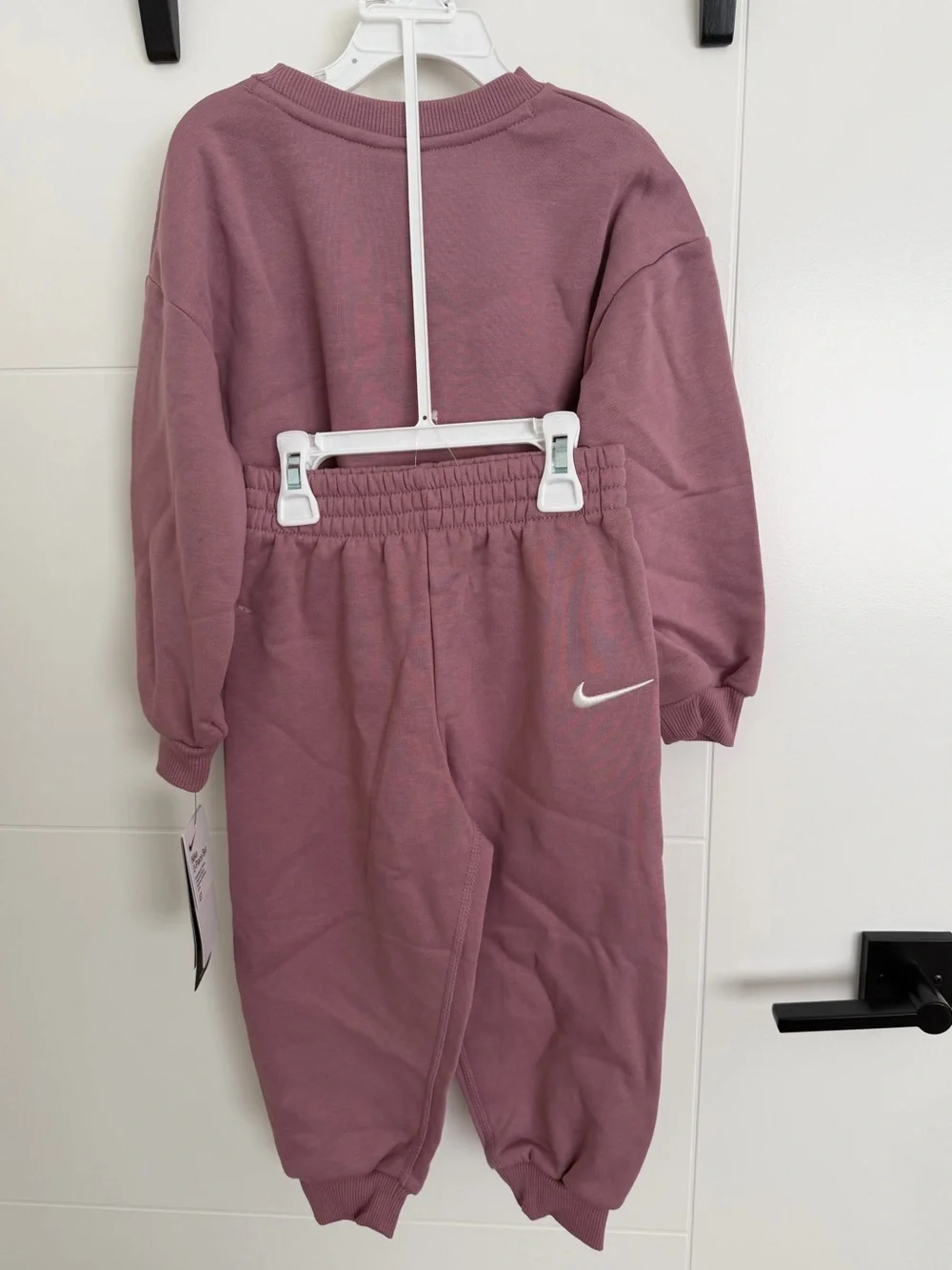 New 4T Nike Sweatshirt Sweatpants Set Crewneck Plum Dust Toddler